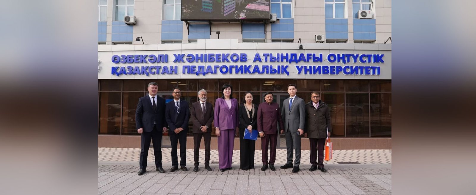 Ambassador Dr. T.V. Nagendra Prasad paid an official visit to Zhanibekov University in Shymkent on 18.02.2025.