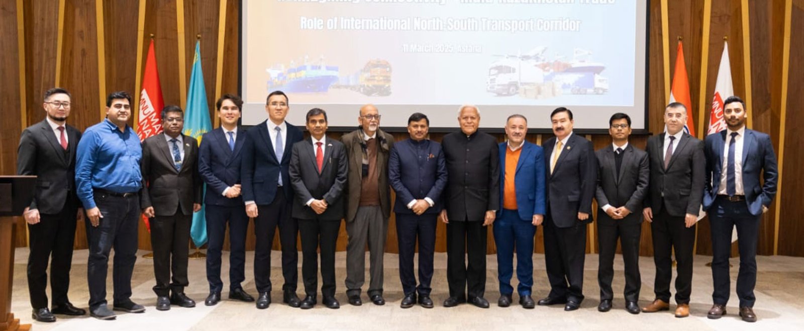 The Embassy of India, Astana, in association with Maqsut Narikbayev University (MNU), organized a seminar titled “Reimagining Connectivity – India-Kazakhstan Trade-Role of INSTC”, with a special focus on the International North-South Transport Corridor on 11 March, 2025