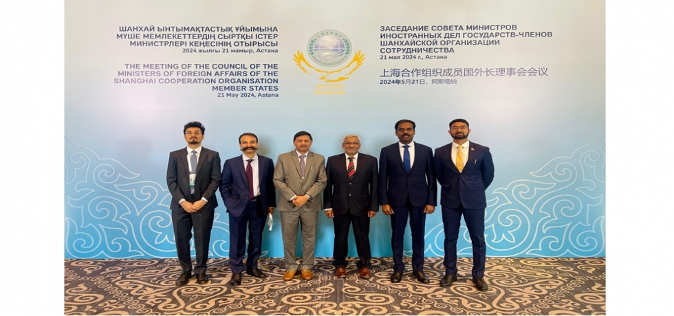 Secretary (Economic Relations) of the Ministry of External Affairs Shri Dammu Ravi participated in the Meeting of Council of Foreign Ministers of SCO member states in Astana