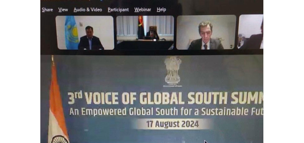 Kazakh Vice Minister for Energy Mr.Akkenzhenov Erlan participated in the Energy Ministers' Session of the 3rd Voice of Global South Summit chaired by Shri Pankaj Jain, Secretary, M/o Petroleum and Natural Gas on 17th August 2024.