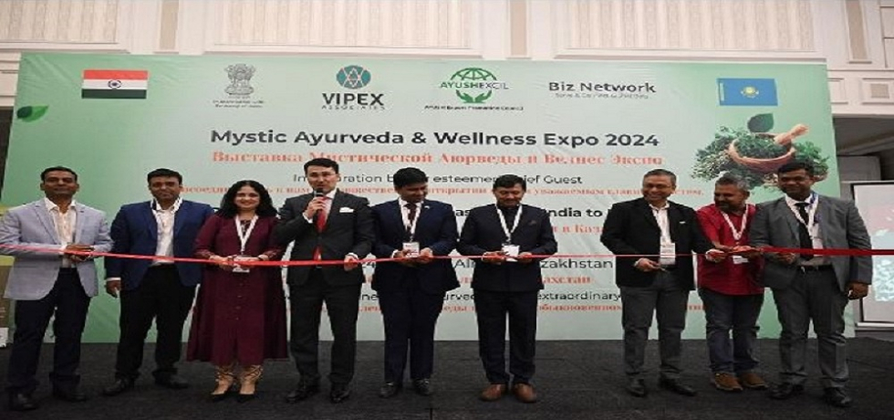 Ambassador Dr. T. V. Nagendra Prasad participated and gave a keynote address in the Mystic Ayurveda and Wellness Expo 2024 held on 24-25 September 2024 at Almaty